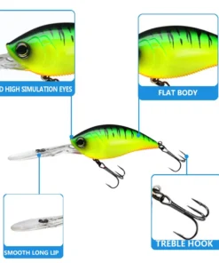 Alternative view of Leurre Dur Chinook Crankbait 114mm / 21g – Swimbait à Clochettes pour Black Bass, Profondeur 0.3–1.5 m, Appât Artificiel Flottant