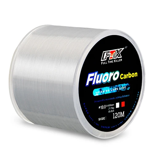 Fil de Pêche Fluorocarbone 120M – Ligne Invisible 0.20 à 0.60mm, 7.15LB-45LB, Fibre de Carbone Haute Résistance, Fabriqué au Japon – Image 7