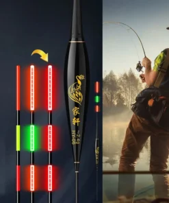 Flotteur de Pêche LED Intelligent – Haute Sensibilité, Capteur de Gravité, Lumière Clignotante Nocturne, Longue Queue Électrique