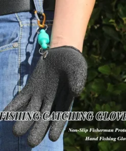 Gants de Pêche Antidérapants avec Libération Magnétique – Gants Imperméables de Protection Anti-Perforation et Anti-Coupure