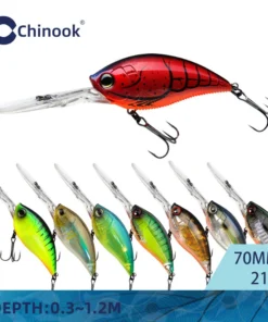 Leurre Dur Chinook Crankbait 114mm / 21g – Swimbait à Clochettes pour Black Bass, Profondeur 0.3–1.5 m, Appât Artificiel Flottant