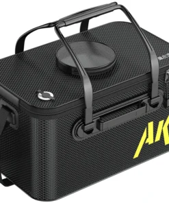 Seau de Pêche Pliable – Seau à Poissons Vivants Portable Grande Capacité, Matériau EVA Épais et Imperméable