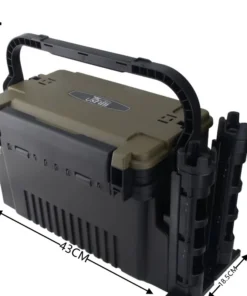 Alternative view of Grande Boîte de Pêche Multifonction – Seau à Poissons Vivants et Boîte de Rangement Épaissie pour Leurres et Accessoires de Pêche