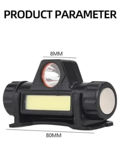 Alternative view of Lampe Frontale LED COB Rechargeable USB – Phare Puissant Magnétique Étanche, Ultra Lumineux pour Pêche, Camping et Activités Extérieures