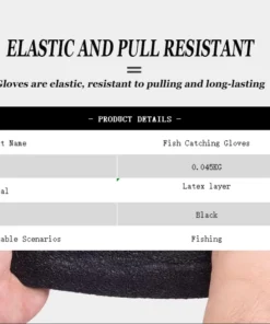 Alternative view of Gants de Pêche Antidérapants avec Libération Magnétique – Gants Imperméables de Protection Anti-Perforation et Anti-Coupure
